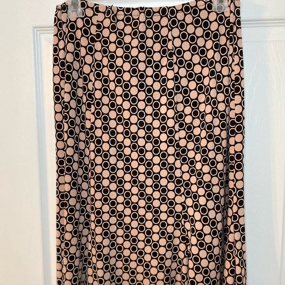 Bee Comb Pattern Brown and Pale Pink Skirt